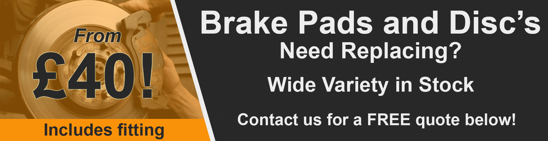 brake pads and discs